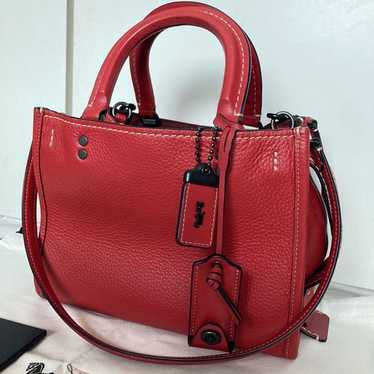 COACH コーチ　1941 ローグ25 初代モデル　赤 レッド COACH（コーチ）の「ローグ 25・カラーブロック（ショルダー