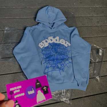 最終値下げSP5DER WEBSUIT HOODIE SKY BLUE パーカー Sp5der Web Hoodie Sky Blue Men's - SS23 - US