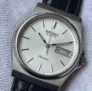 アンティーク! SEIKO SQ 8123-5270 メンズ　腕時計 WTS] Vintage Seiko SQ Quartz - 8123-5270 - Sunburst Navy