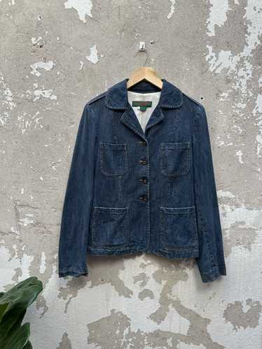 ジャケット・アウター [Rare] 80s KATHARINE HAMNETT denim JKT 1980s Katharine Hamnett padded denim double breasted bomber