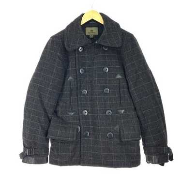 希少★ Nigel Cabourn ピーコート ダブル ミリタリー 46 カーキ 希少☆ Nigel Cabourn ピーコート ダブル ミリタリー 46 カーキ