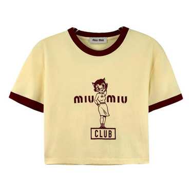 Tシャツ・カットソー MiuMiu FW25 Miu Miu Cotton Polo (MJL075SOOO 17OU F03QG) Miu Miu Polo Shirts | FARFETCH US