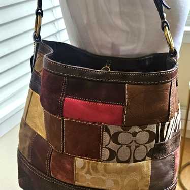 バッグ COACH soho leather shoulder bag y2k 9662 Vintage Coach Y2K Soho Black Leather Flap Shoulder Bag Hobo