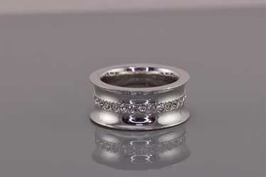 Emporio Armani リングスターリングシルバー 925シルバー Emporio Armani Sterling Silver 925S Crystal Ring-Size 54 | eBay