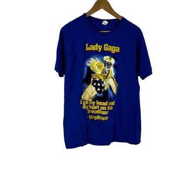 Lady Gaga TELEPHONE Tシャツ 2010 Lady Gaga Telephone 2010 Tour Slim Fit T-shirt 108748