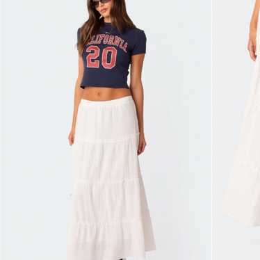 Edikted White Maxi Skirt - image 1