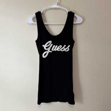 Y2k guess rhinestone tank - Gem