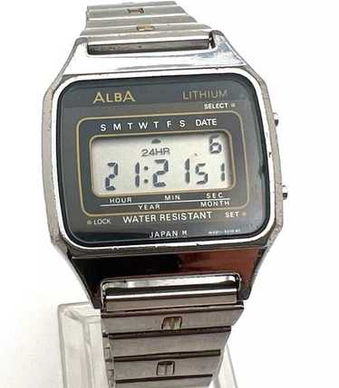 SEIKO ALBA SPEAK TIME VOICE ALARM 腕時計 SEIKO ALBA SPEAK VOICE ALARM Y824-4000 case no.502316, made