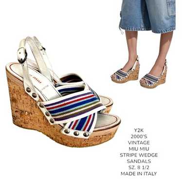 靴 00s MIU MIU archive denim sandal Y2K 00s MIU MIU archive denim sandal Y2K - メルカリ - 靴