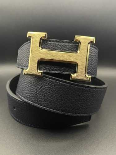 Hermes blue leather belt - Gem