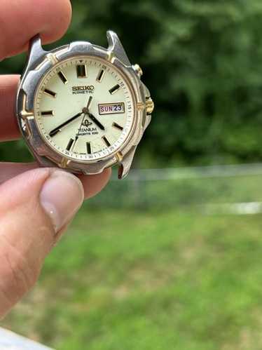 kankandondon　SEIKO KINETIC TITANIUM SEIKO Seiko KINETIC kinetic titanium 5J32-0AK0 wristwatch