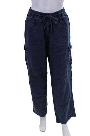 Vilebrequin Womens Linen Drawstring Cargo Straigh… - image 1