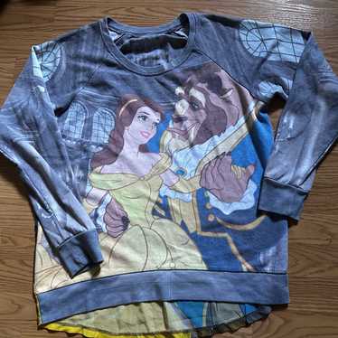 Disney Beauty And The Beast Multicolor Sweater - image 1