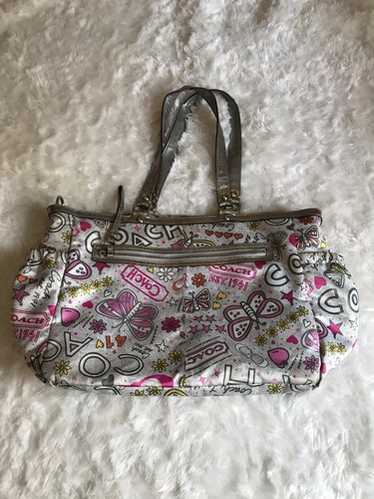バッグ Coach Poppy Patchwork Butterfly Toto Bag Coach Poppy Patchwork Butterfly Toto Bag