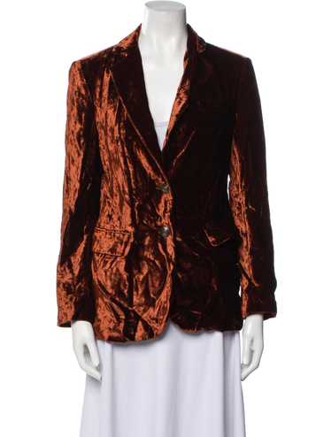 ジャケット ETRO Brown Velvet Blazer ETRO Double-breasted cotton-blend velvet blazer | NET-A-PORTER