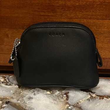 バッグ OLD COACH Vanity Pouch Accessory Pouch Vintage Coach Accessory Pouch Vanity Logo Charm Leather