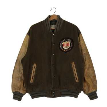 ジャケット・アウター 80s usmade Sleeve leather stadium jumper Vintage stadium jacket jumper - Gem