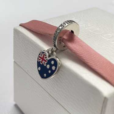 アクセサリー PANDORA Australia Hanging Charm Pandora Australia Flag Exclusive Dangle Charm Pendant Travel