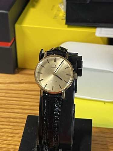 ジャンク品OMEGA Geneve ブラックレザーバンド ジャンク品OMEGA Geneve ブラックレザーバンド
