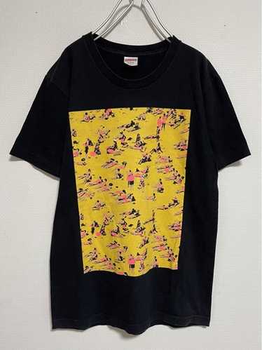 Supreme SS16 Beach Tee 黒 (Supremeステッカー付き) Supreme supreme beach tee - Gem
