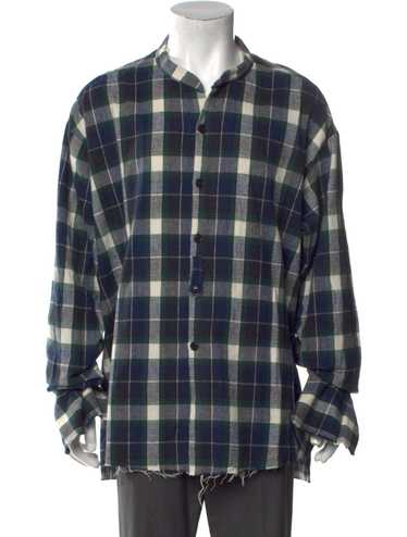 トップス Greg Lauren, Plaid Flannel Studio Shirt BLUE PLAID STUDIO BLUE PLAID – Greg Lauren