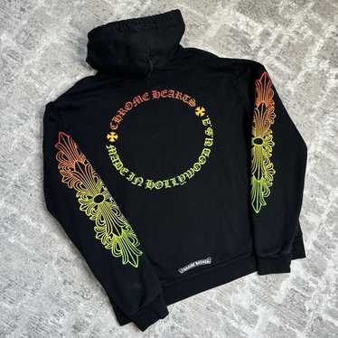 Gradient logo pullover hoodie - Gem