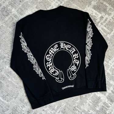 Tシャツ・カットソー Chrome Hearts Manchester Exclusive Horseshoe Floral LS Tee Chrome Hearts Floral Horseshoe L/S T-shirt White Men's - US