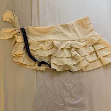 White Fox Boutique Women's Skirt - Cream/Yellow -… - image 1