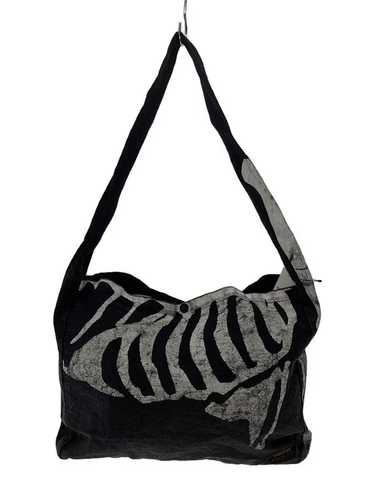 未使用品KAPITAL skeleton printed shoulderbag Kapital Skeleton-print Denim Shoulder Bag In Black | ModeSens