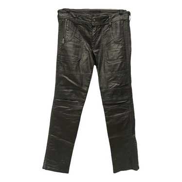 デニム・ジーパン GOLDEN  Woman Jeans Black GWP01942P00192190100 ♾️GOLD TRANS♾️ crushed design wide buggy black denim