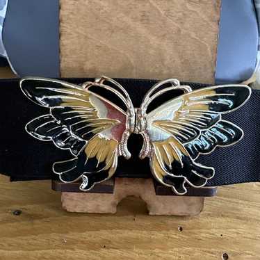 Vintage butterfly buckle elastic - Gem