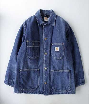 ジャケット・アウター 80s vintage carharrt denim coverall CARHARTT DENIM COVERALL WITH PAINT（PRINT TAG/GOOD CONDITION