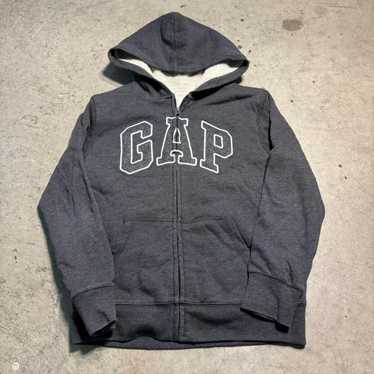 00s archive GAP fur zip hoodie Y2K グレー Y2K Zipper Hoodie - Heather Grey