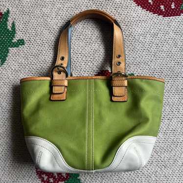 バッグ Vintage Coach Signature Pouch Green y2k Coach | Bags | Coach Y2k Green Logo Shoulder Bag | Poshmark