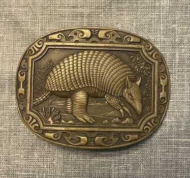 Vintage Award Design Medals Solid Brass Belt Buckle O… - Gem