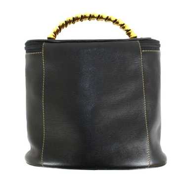 【VINTAGE LOEWE/ロエベ】Velazquez vanity vintage loewe velazquez black grey vanity bag | Black