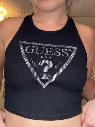 GUESS ヴィンテージ　チューブトップ　y2k Guess RARE Y2K 1990's Vintage Chunky Black Platform High Top
