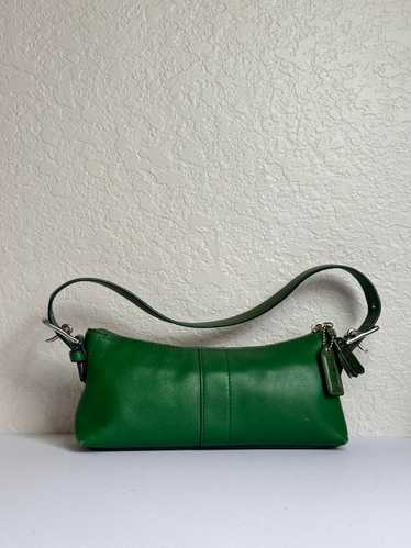 バッグ Vintage Coach Signature Pouch Green y2k Coach y2k green demi - Gem