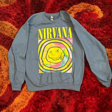 GILDAN Smells Like Nirvana 長袖カットソー L GILDAN Smells Like Nirvana 長袖カットソー L