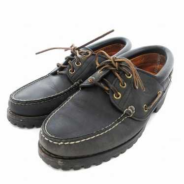 vintage 90s timberland 3 eye classic lug moc toe boat… - Gem