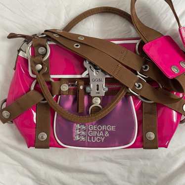 GEORGE GINA & LUCY メッセンジャーバッグ オレンジ Vintage George Gina & Lucy Big Bag Orange GGL Rare One Size