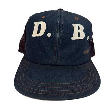 ハット [COVERNAT X Wrangler] Logo denim washing ball cap 4NY059 QOHNK Vintage Denim Hip Hop Caps USA Street Baseball Cap for