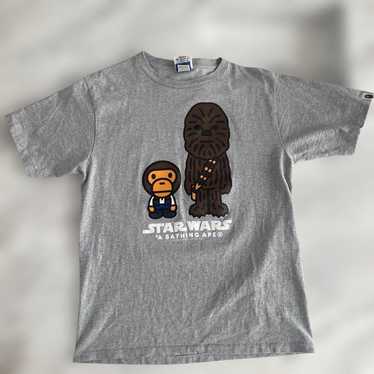 APE BAPE KAWS STAR WARS スターウォーズ　tシャツ　M BAPE × Star Wars Milo T-shirt White A Bathing Ape Size S | eBay