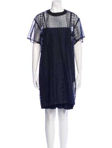 【sacai】Mini chemisier dress ブルー Sacai Blue Mini chemisier dress for Women Online USA at