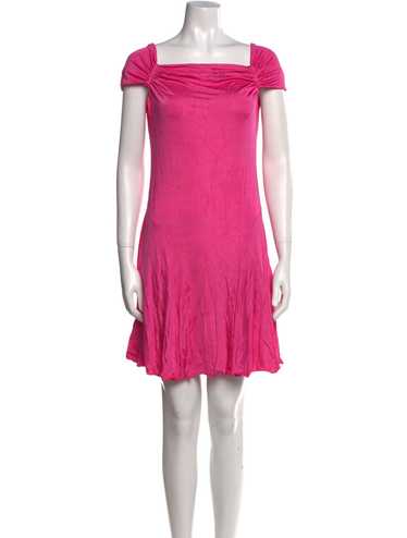 ✰blugirl〜by Blumarine✰オフホワイト ビーズ装飾スカート✰ Blumarine Blugirl RUNWAY Silk Floral Dress with Ruffles (S