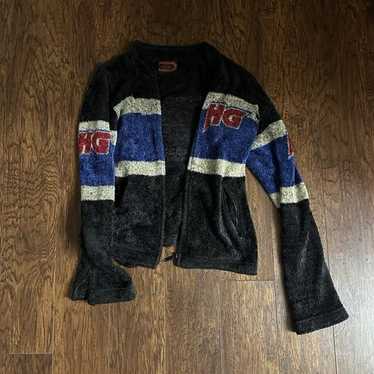【状態良好❗️】00's HYSTERIC GLAMOUR ジャケット Y2K y2k✨️ 00s HYSTERIC GLAMOUR 刺繍 ボア ジャケット