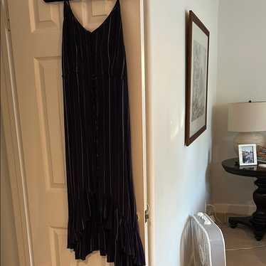 Rails Navy Multi Stripe Sundress With Shimmer. - image 1