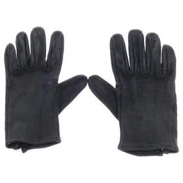 CHROME HEARTS （クロムハーツレザーグローブ ホースシューロゴボタン クロムハーツ Chrome Hearts GROVE/レザーグローブ ホースシュー