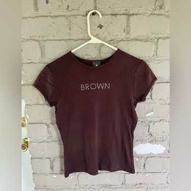 Brown baby tee - Gem