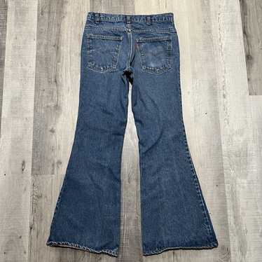 70’s Levi’s 684 W26 L30 1970s Levis Bell Bottom Jeans 26 X 28, Vintage Dark Wash